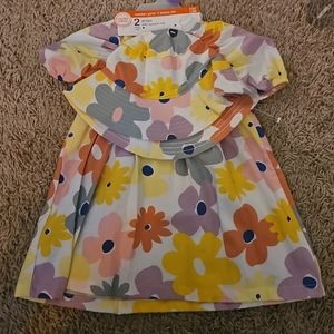 Floral Wonder Nation dress with bucket hat set - NWT